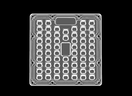 IP66 वाटरप्रूफ 50W मल्टी एलईडी लेंस सममित आकार: