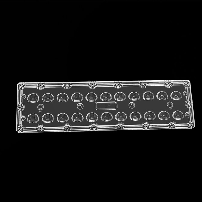 आयताकार एलईडी स्ट्रीट लाइट लेंस SMD7070 22IN1 TYPE4S लेंस हाई पावर एलईडी लेंस