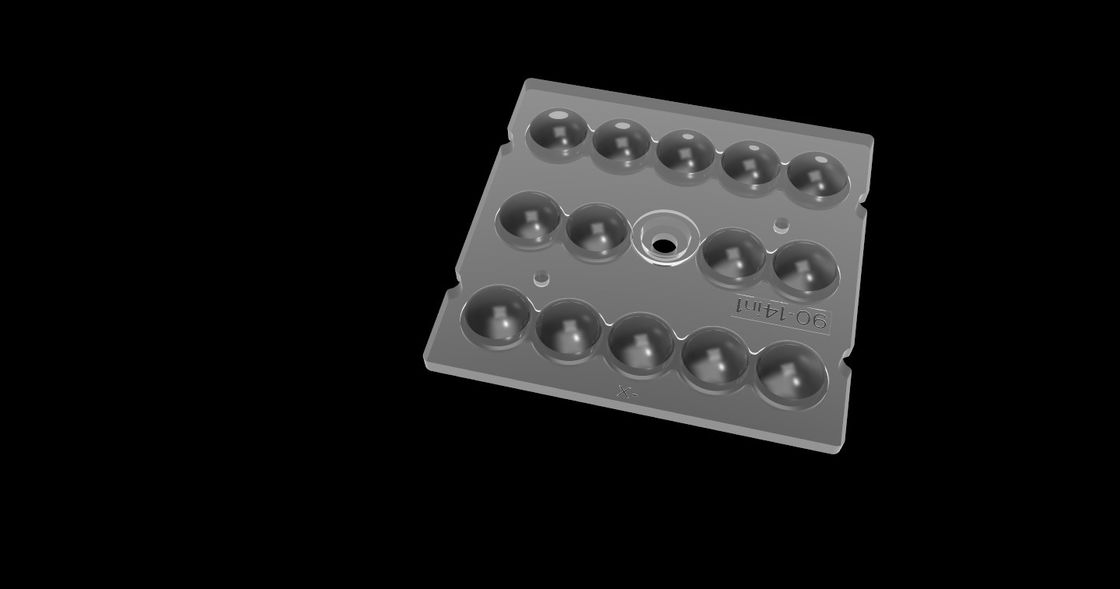 14 एलईडी प्रकाश के लिए 1 पीएमएमए ऑप्टिक्स में, सुरंग प्रकाश के लिए 90 डिग्री एलईडी लेंस सरणी